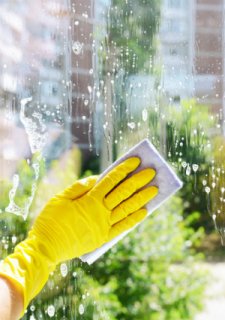 Homemade Window Cleaner - Washing Detail