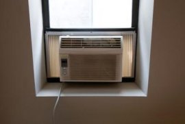 Tilt your window unit slightly lower outside to aid draining.